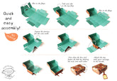 Snap-fit Gift Box: Colorful Suitcase: Blue